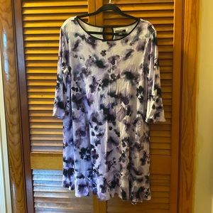 NWT Simply Vera Purple Floral Watercolor Nightgown - Size L